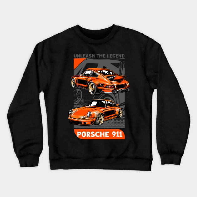 Porsche 911 Legend Crewneck Sweatshirt by Harrisaputra